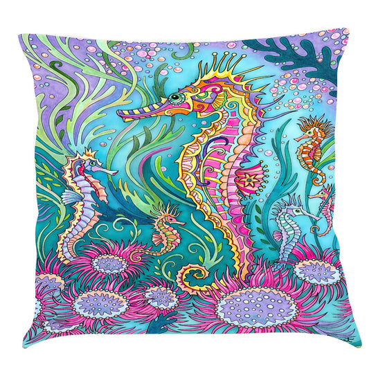 Classic Ocean Cotton and Linen Bedding Pillow