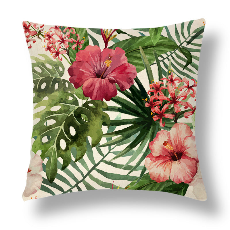 Decorative Pillow with Linen Cover from the Tropical Series