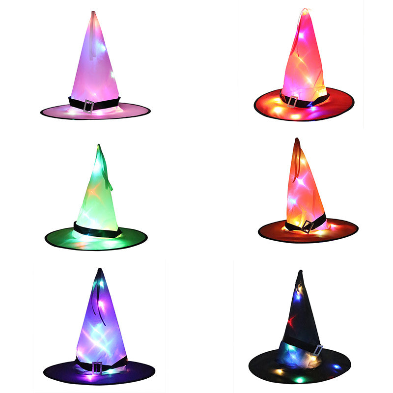Halloween Decoration – Witch Hat LED Lights with Elf Ears for Kids