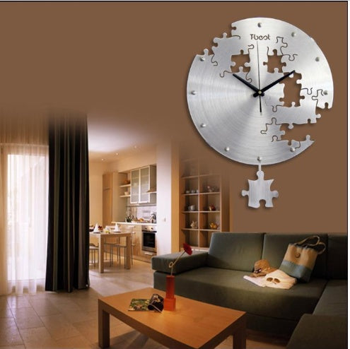 16-inch round wall clock - modern design for living room and bedroom