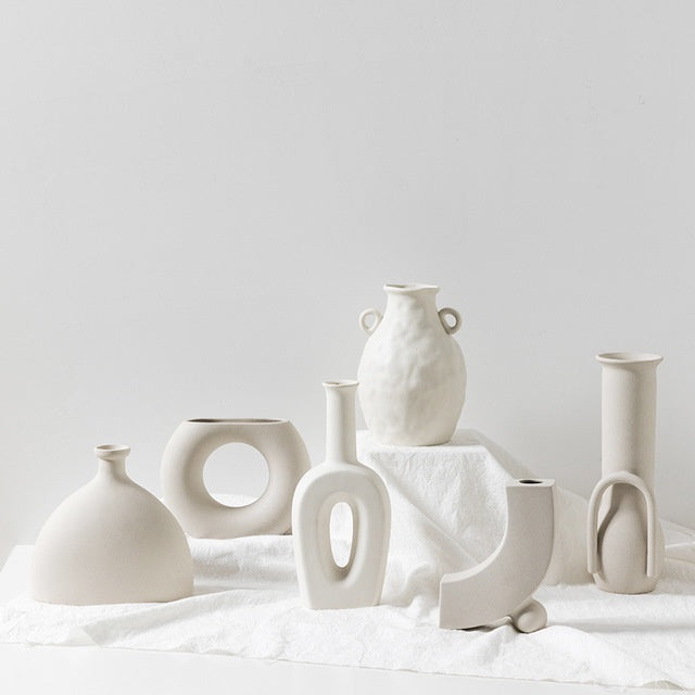 Wazon Ceramiczny Nordic - Elegancki Minimalistyczny Design