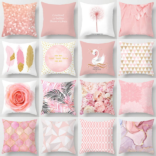 Nowoczesna Poszewka na Poduszkę Sofy – Materiał Peach Skin