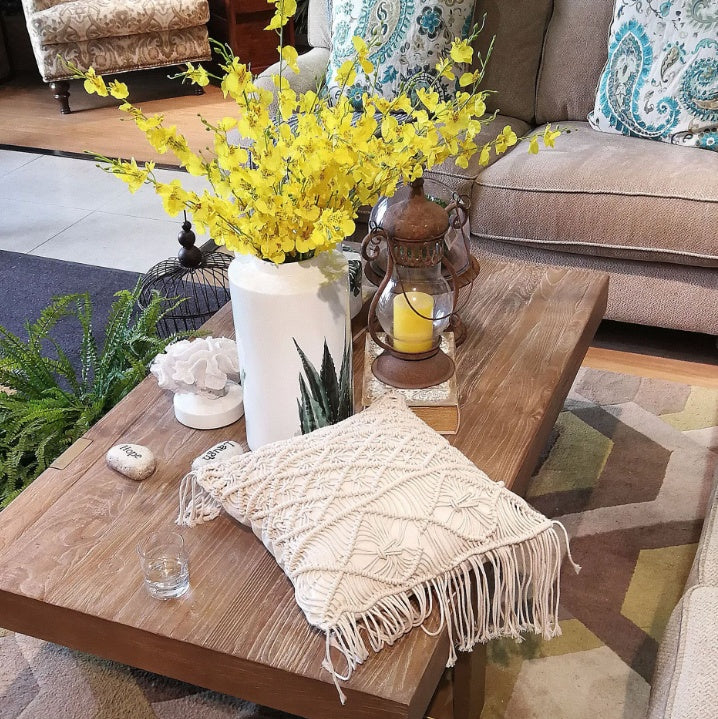 Boho Handmade Cotton Macrame Pillow