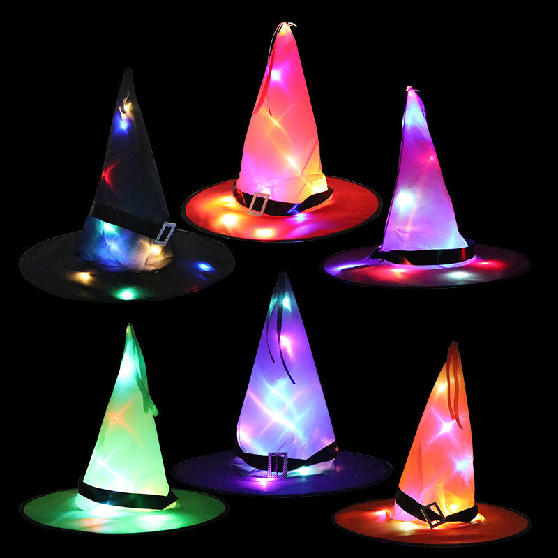 Halloween Decoration – Witch Hat LED Lights with Elf Ears for Kids