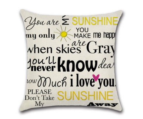 Love Curtain Pillow - Creative Linen Pillowcase for Valentine's Day