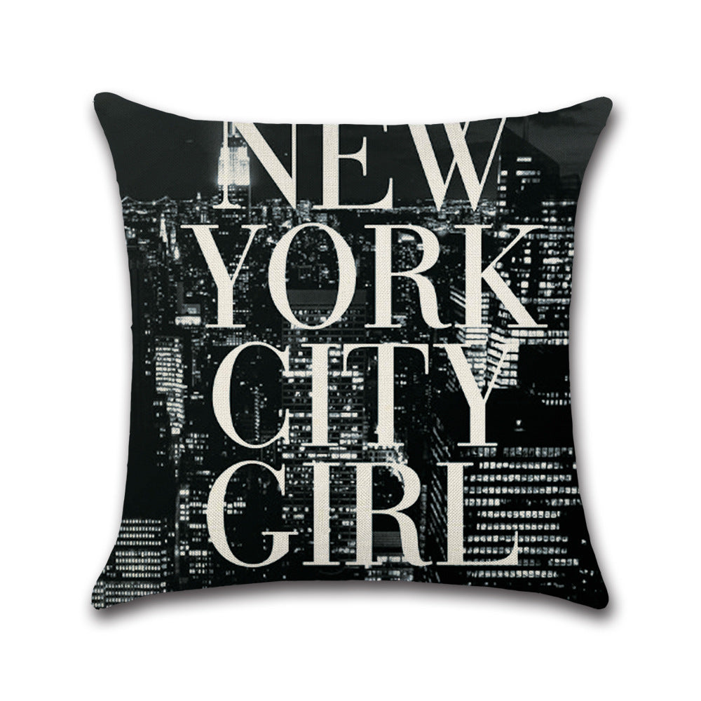 Love Curtain Pillow - Creative Linen Pillowcase for Valentine's Day