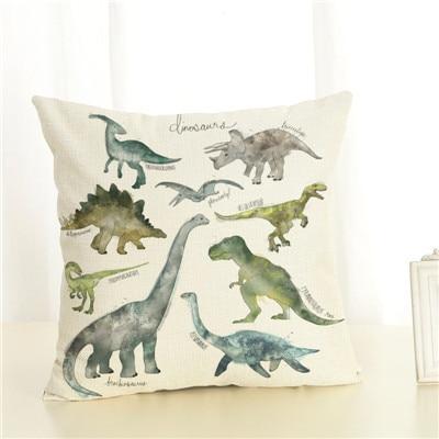 Fundas de almohada de dinosaurios: diseños suaves y elegantes