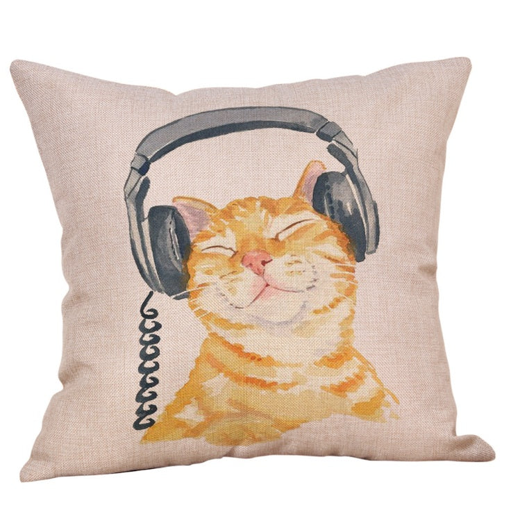 Adorables fundas de almohada con forma de gato: decoración encantadora para el hogar