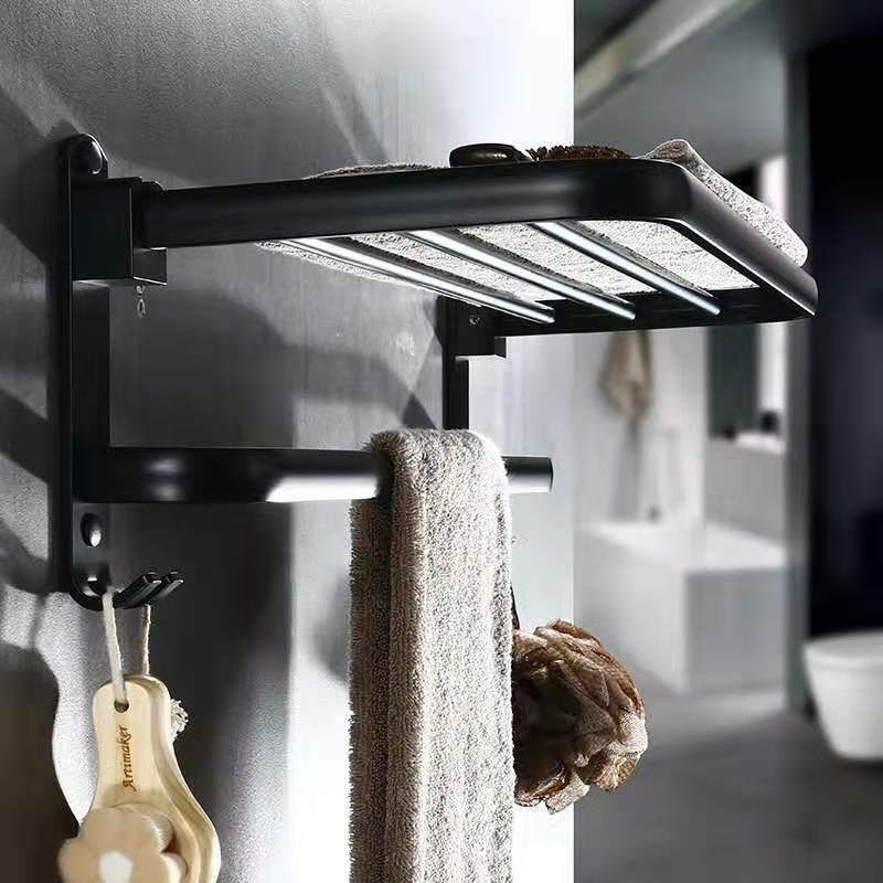 Perforowana Aluminiowa Składana Półka Łazienkowa