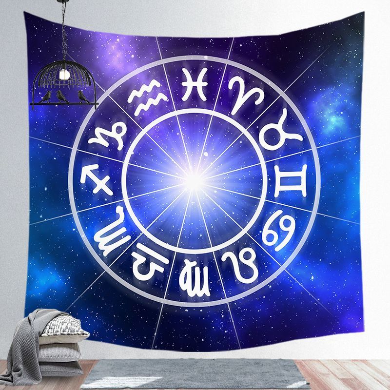 Tapiz de astrolabios de astrología del cielo estrellado del universo - Tapiz de pared de estilo europeo