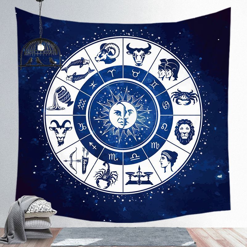 Tapiz de astrolabios de astrología del cielo estrellado del universo - Tapiz de pared de estilo europeo
