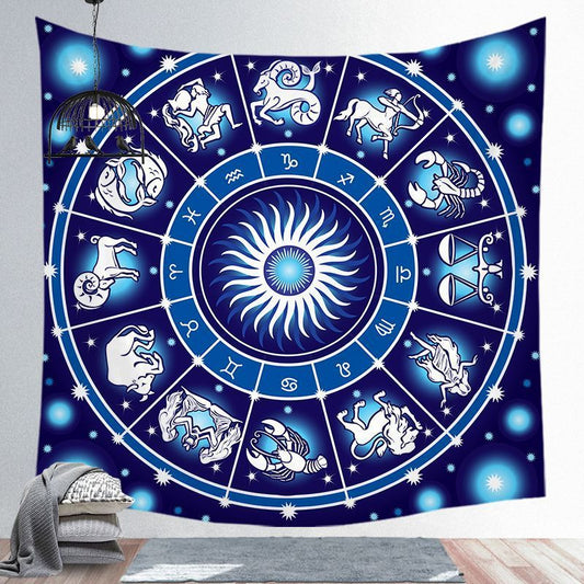 Tapiz de astrolabios de astrología del cielo estrellado del universo - Tapiz de pared de estilo europeo