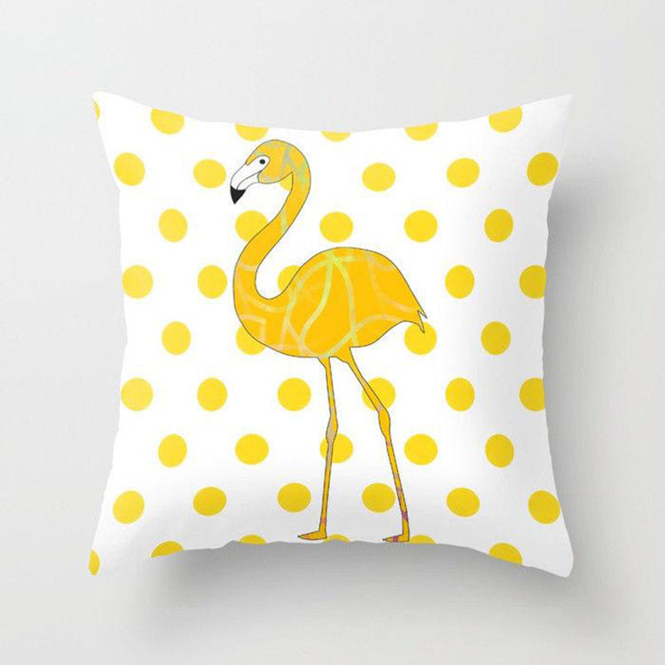 Funda de almohada de poliéster amarilla para la cintura