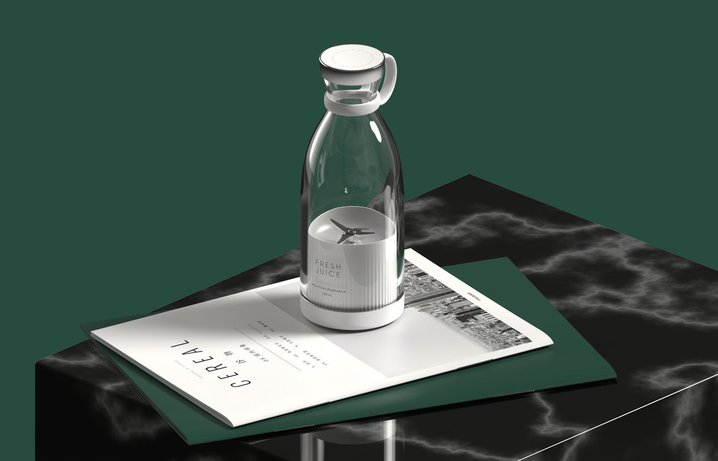 350ML USB Ładowany Elektryczny Blender Sokowy - Przenośny Mikser do Kuchni