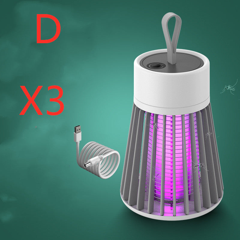 Lámpara eléctrica portátil antimosquitos, repelente de insectos, USB, LED, trampa para mosquitos
