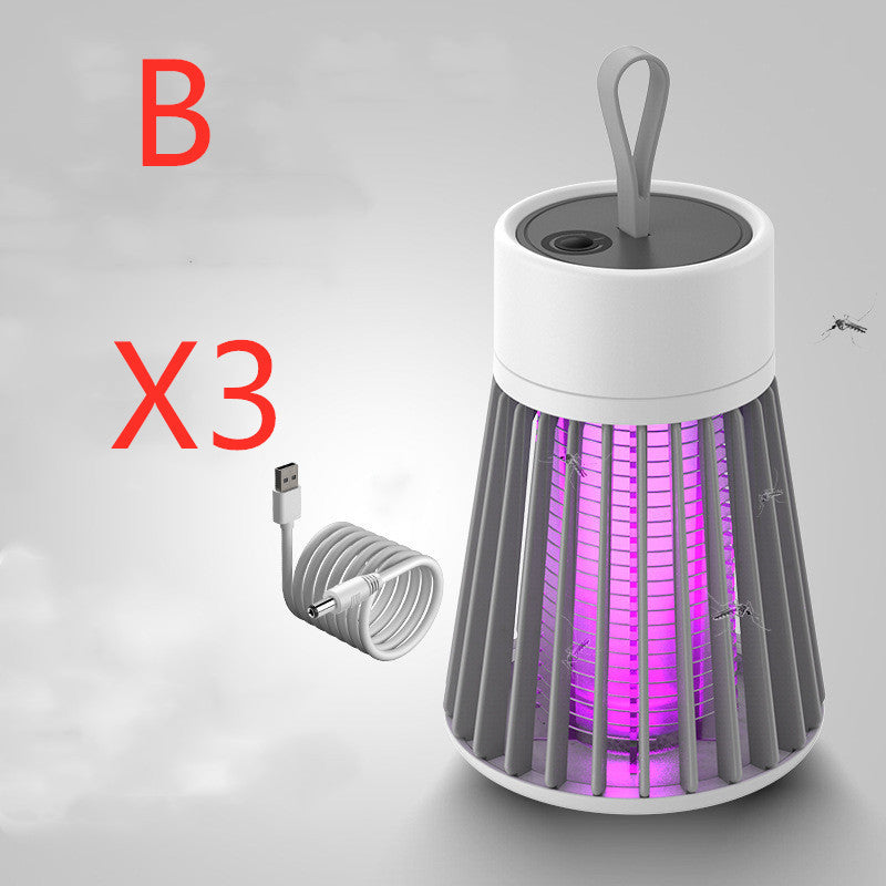 Lámpara eléctrica portátil antimosquitos, repelente de insectos, USB, LED, trampa para mosquitos