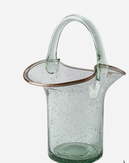Transparent bag vase