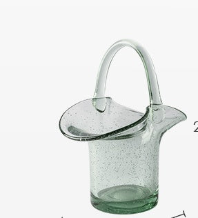 Transparent bag vase