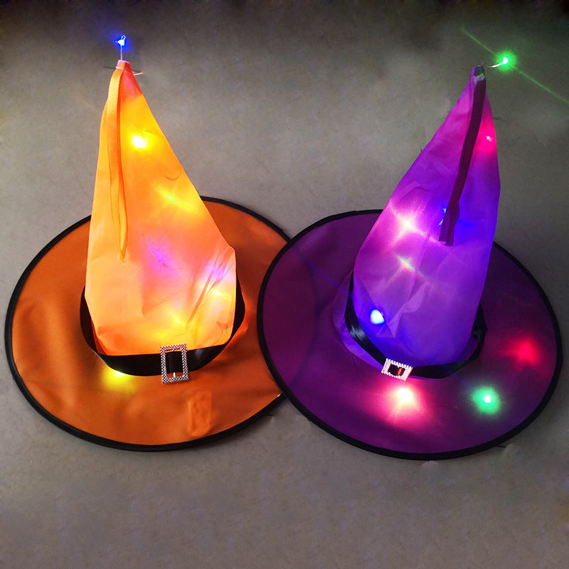 Halloween Decoration – Witch Hat LED Lights with Elf Ears for Kids