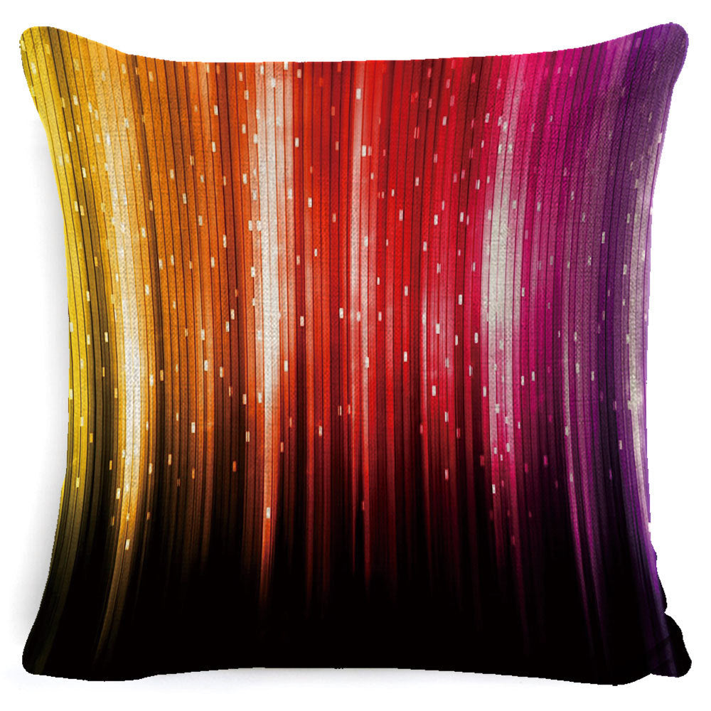 Kolorowa Poszewka na Poduszkę Creative Crayon Sense z Bawełny i Lnu