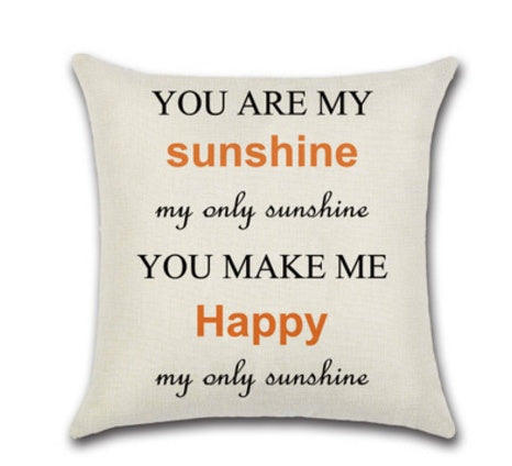 Love Curtain Pillow - Creative Linen Pillowcase for Valentine's Day