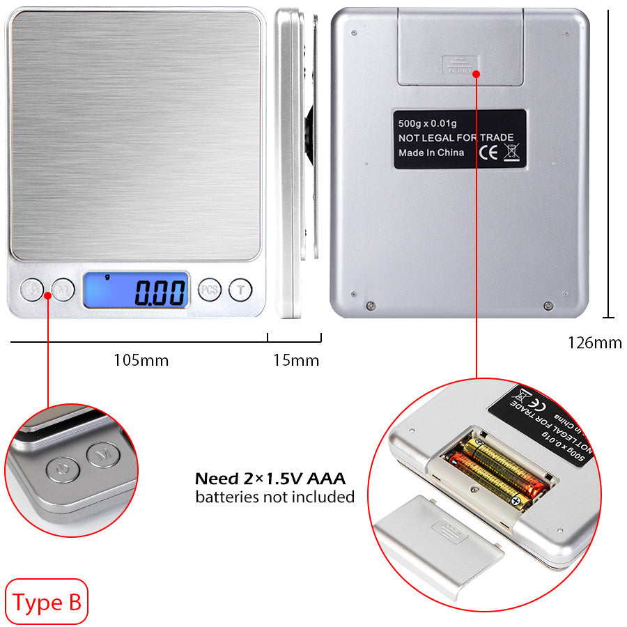 Cyfrowa elektroniczna waga kuchenna - pojemność 5kg