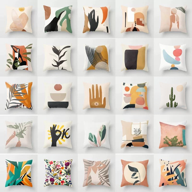 Poduszka z geometrycznym wzorem do dekoracji wnętrz