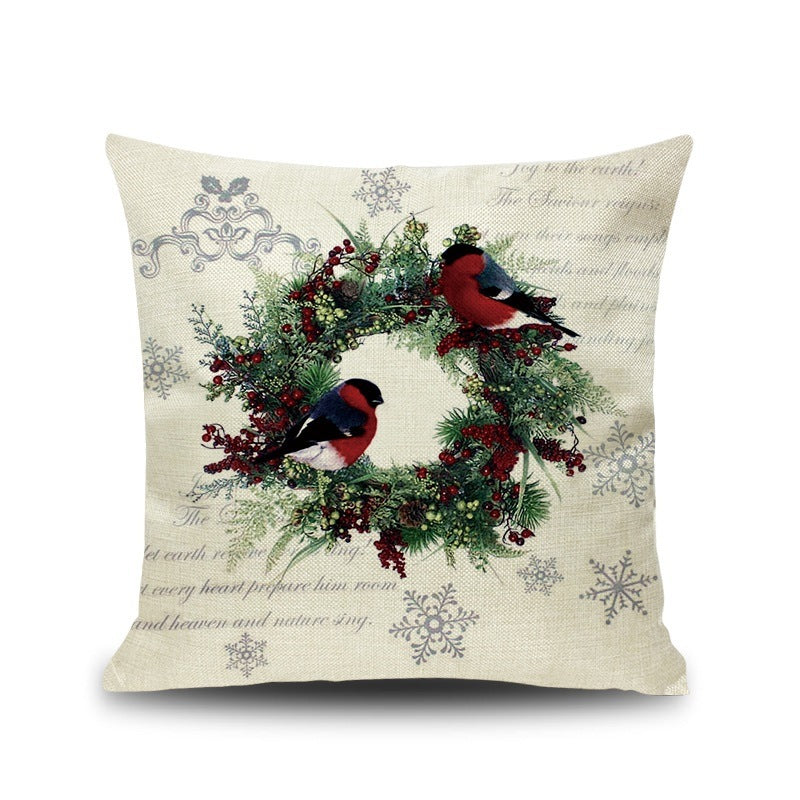 Christmas Linen Pillowcase - Modern Style