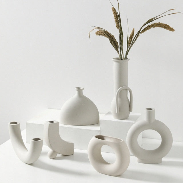 Wazon Ceramiczny Nordic - Elegancki Minimalistyczny Design