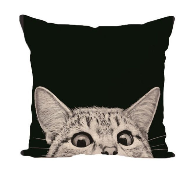 Adorables fundas de almohada con forma de gato: decoración encantadora para el hogar