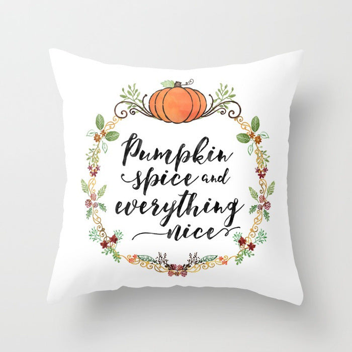 Poszewka na Poduszkę na Halloween z Wzorem Dyni