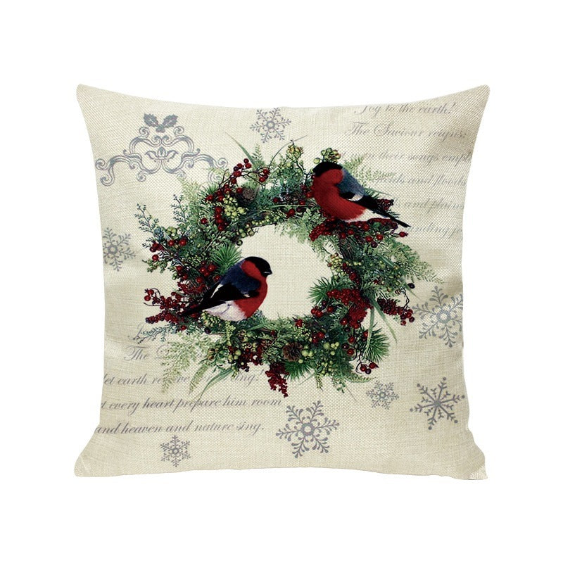 Christmas Linen Pillowcase - Modern Style