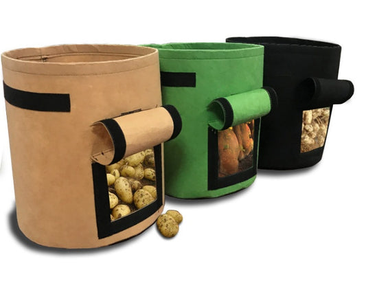 Breathable bag for growing potatoes, tomatoes, and vegetables