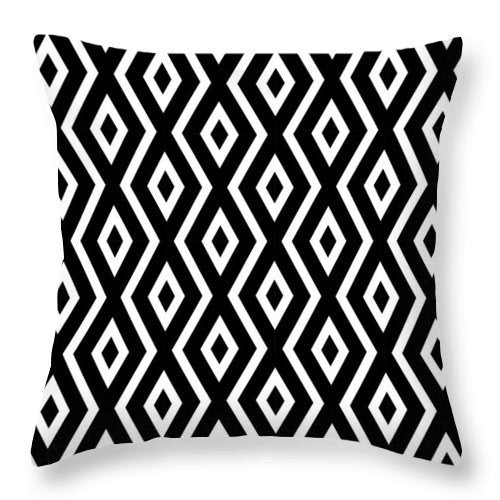 Simple Black and White Peach Skin Pillow