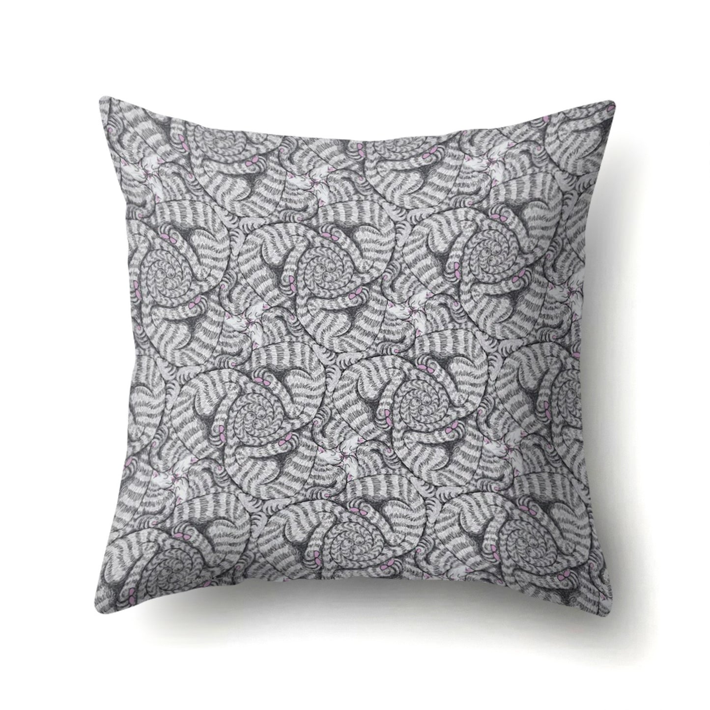 Silk Velvet and Leather Pillow