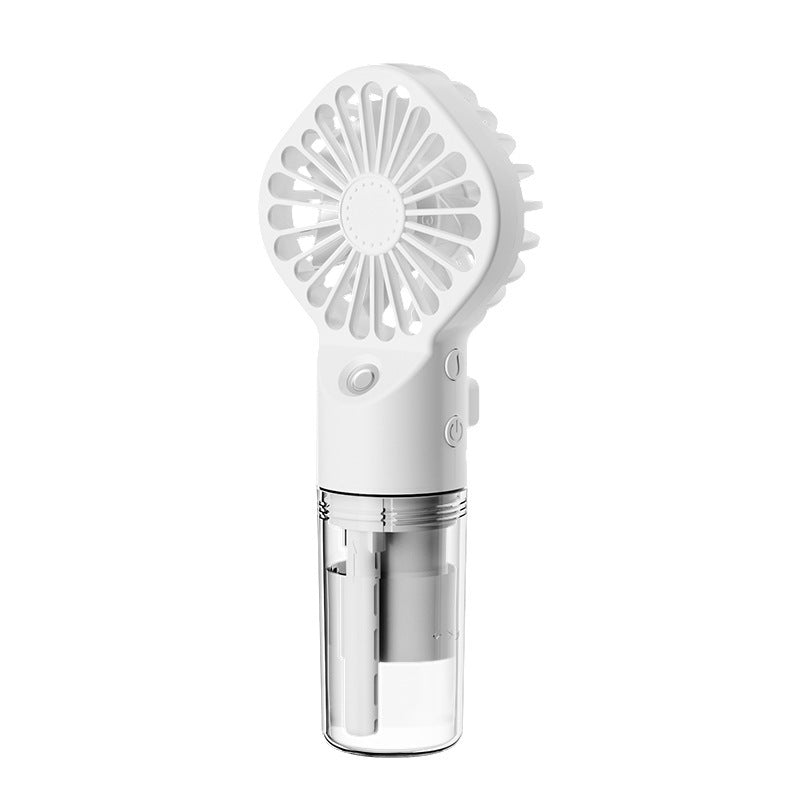 Portable Handheld Spray Fan 4-Speed ​​Water Spray Mist Fan Summer Cooling Artifact USB Charging Summer Supplies Outdoor Mini Fan