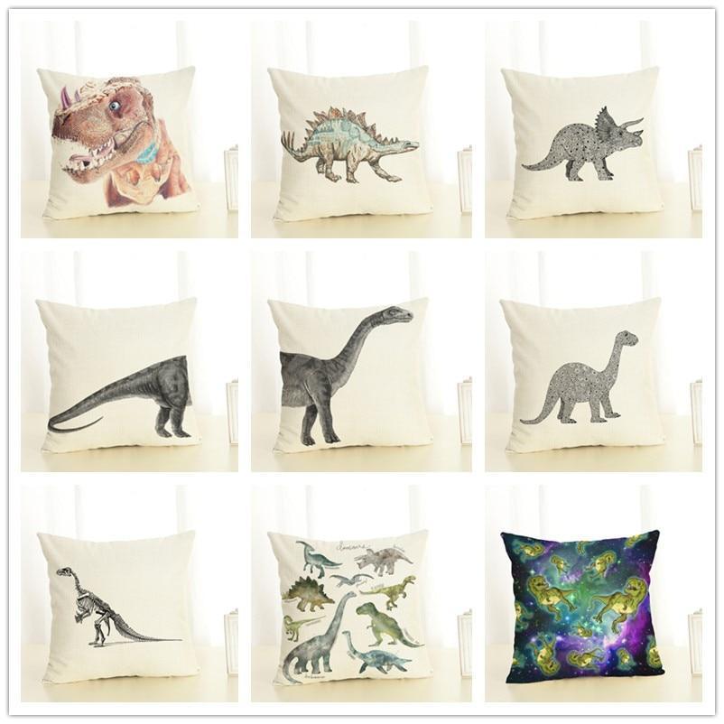 Fundas de almohada de dinosaurios: diseños suaves y elegantes