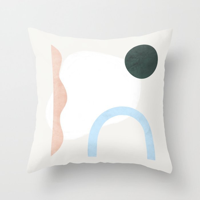 Funda de almohada con pintura al óleo abstracta