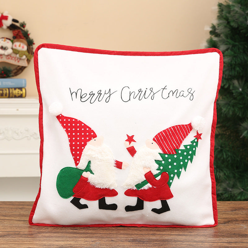 Decorative Pillowcase with Santa Claus for Christmas