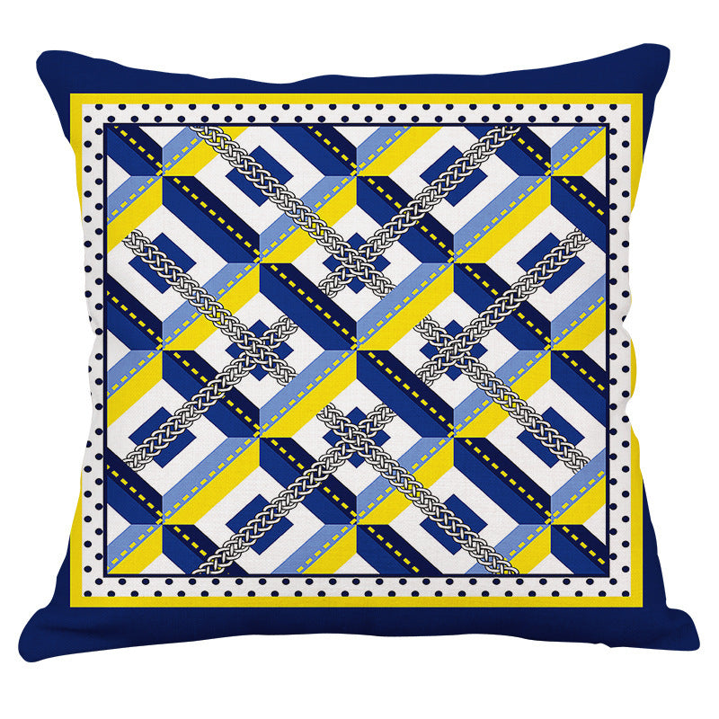 Funda de almohada de lino Cotton Rain: ropa de cama suave y elegante