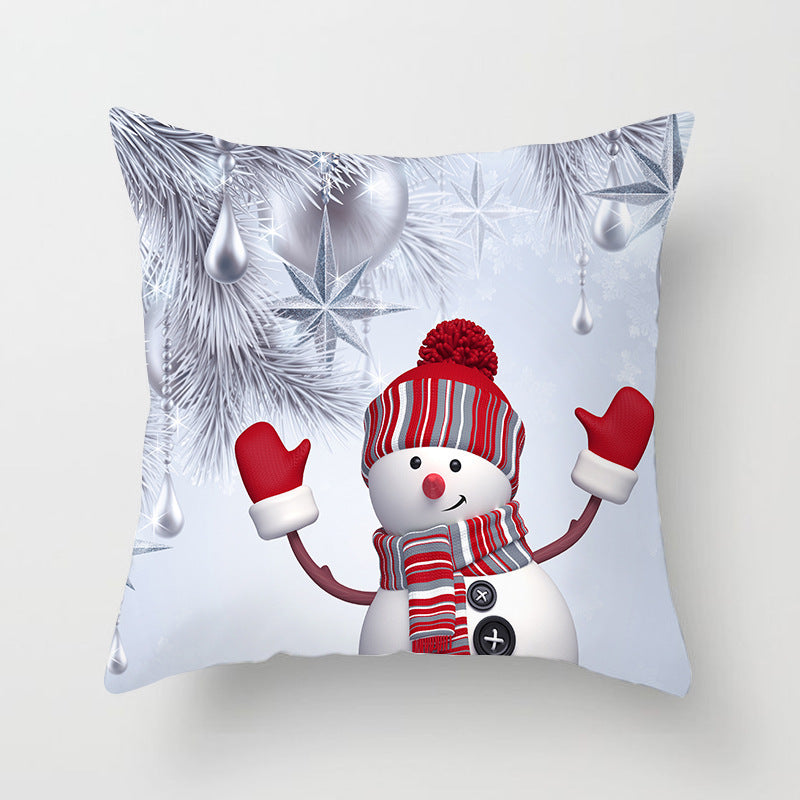 Christmas Snowman Decorative Pillow
