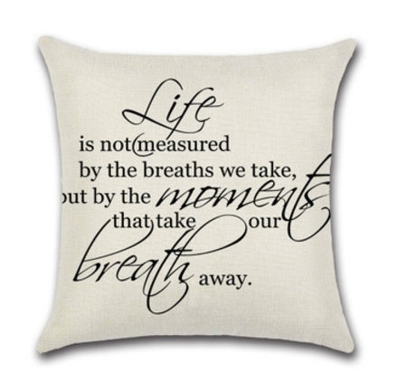 Love Curtain Pillow - Creative Linen Pillowcase for Valentine's Day