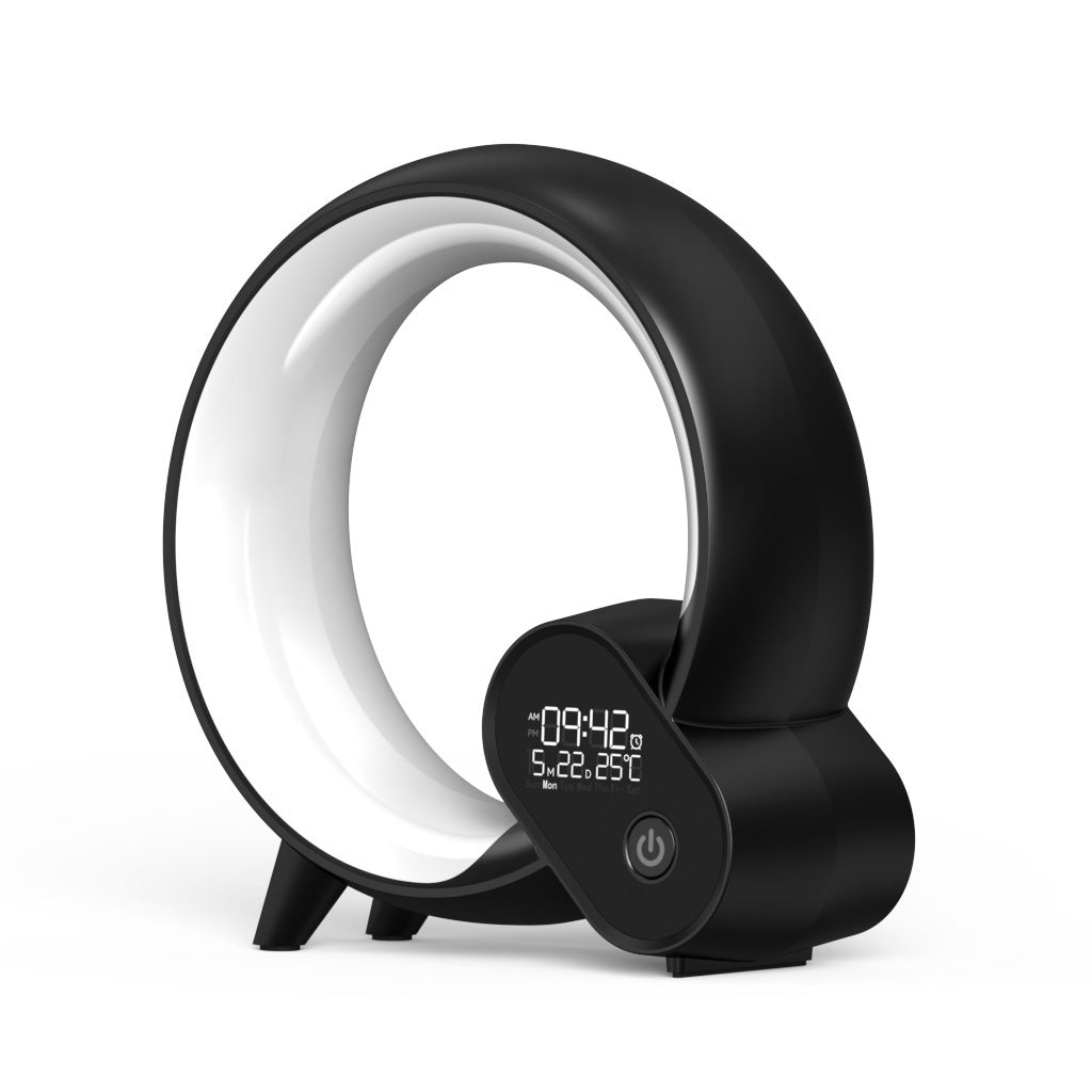 Kreatywny zegar budzikowy Q Light Analogowy z cyfrowym wyświetlaczem, dźwiękiem Bluetooth i inteligentnym budzeniem z kolorowym światłem