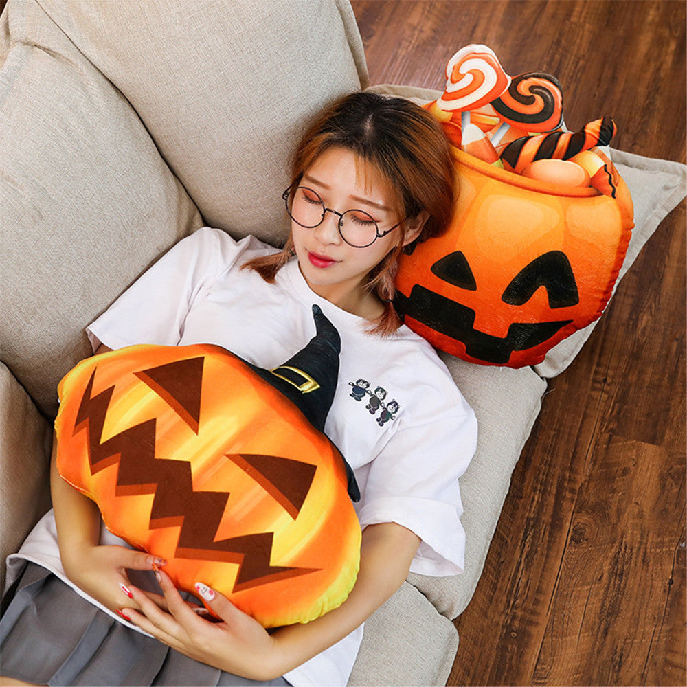Funny Pumpkin Pillow - Adorable Fall Decoration