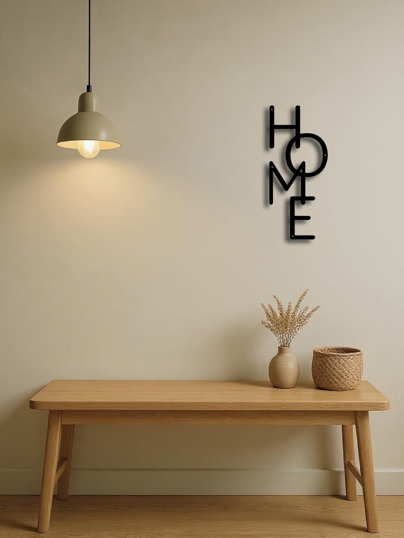 Metalowa Dekoracja Ścienna Litera HOME