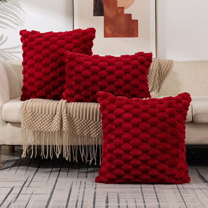 Pokrowiec na Poduszkę Woven Fleece w Jednolitym Kolorze