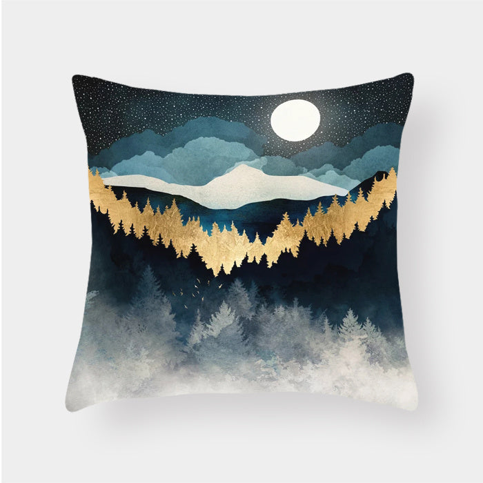 Landscape Pattern Pillow Cover