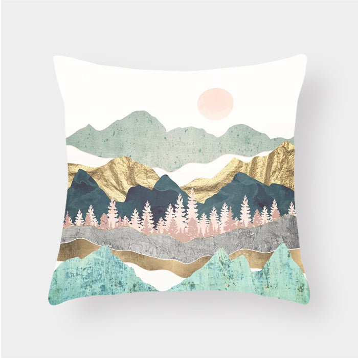 Landscape Pattern Pillow Cover