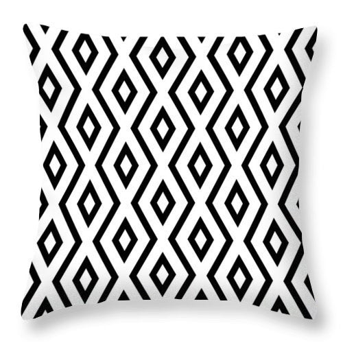 Simple Black and White Peach Skin Pillow