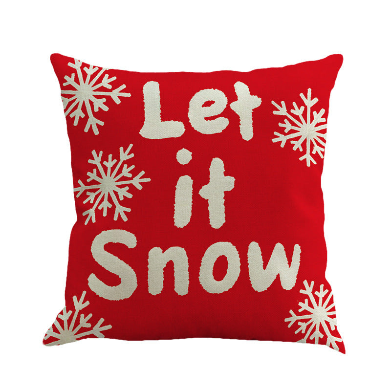 Christmas linen pillow - Christmas decoration